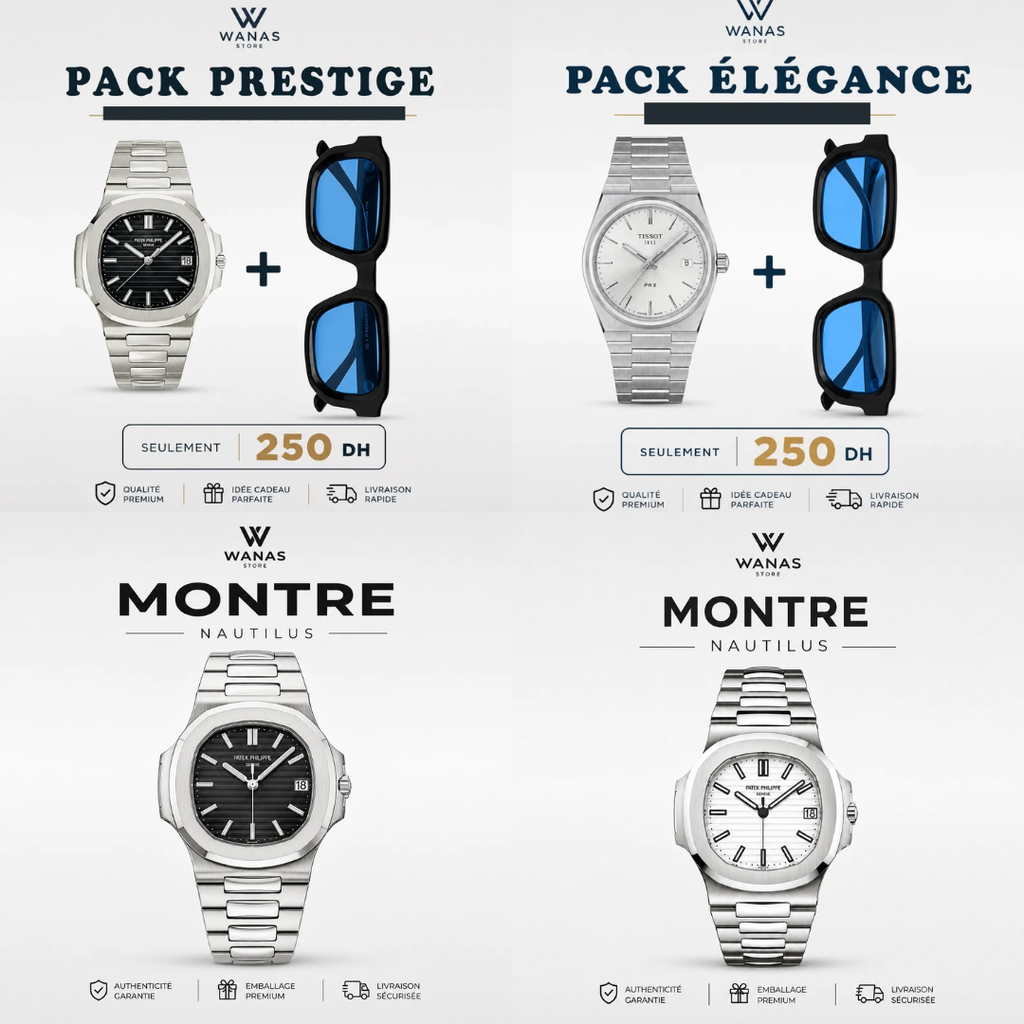 Pack summer : Montre + Lunette – 250 DH