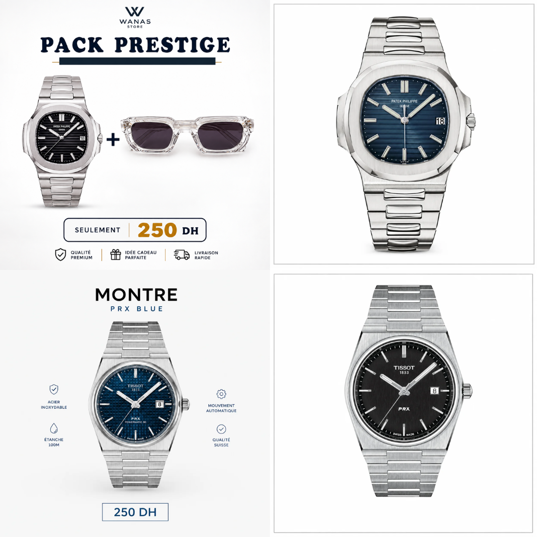 Pack summer : Montre + Lunette – 250 DH