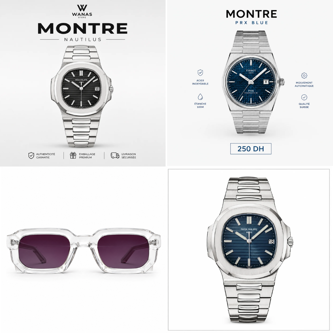 Pack summer : Montre + Lunette – 250 DH